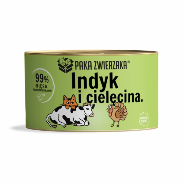 PAKA ZWIERZAKA Turkey with veal - mokré krmivo pro kočky ...