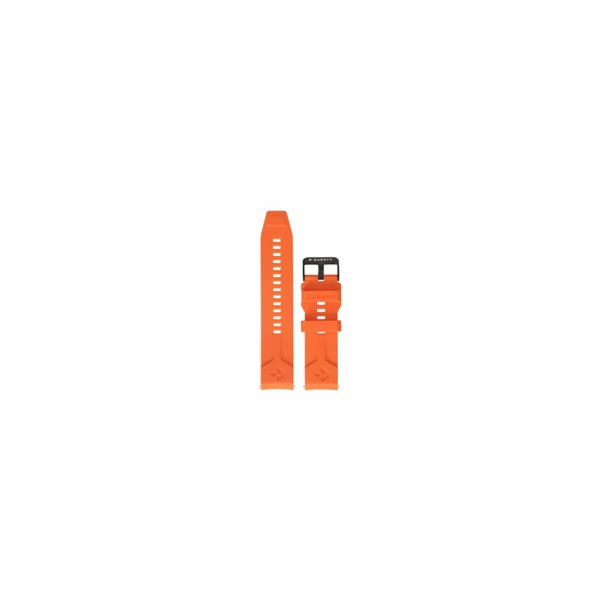 Garett řemínek 22 mm, oranžový silikonový