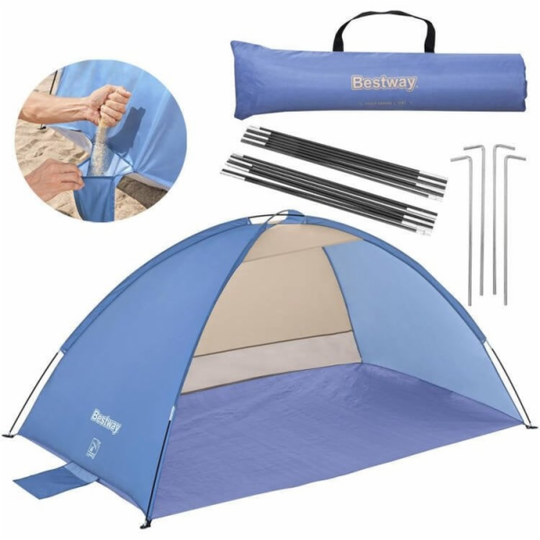 Plážový stan s ochranou UV50+ 200x120x95cm ED-897612