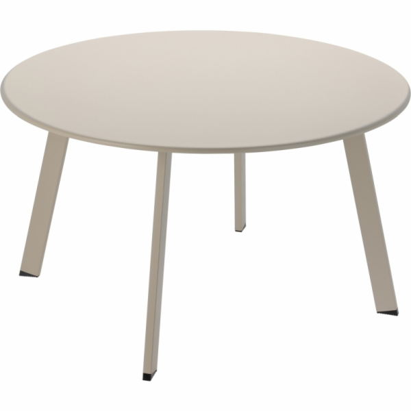 Zahradní stůl kulatý 70 cm matná krémová KO-X99001180
