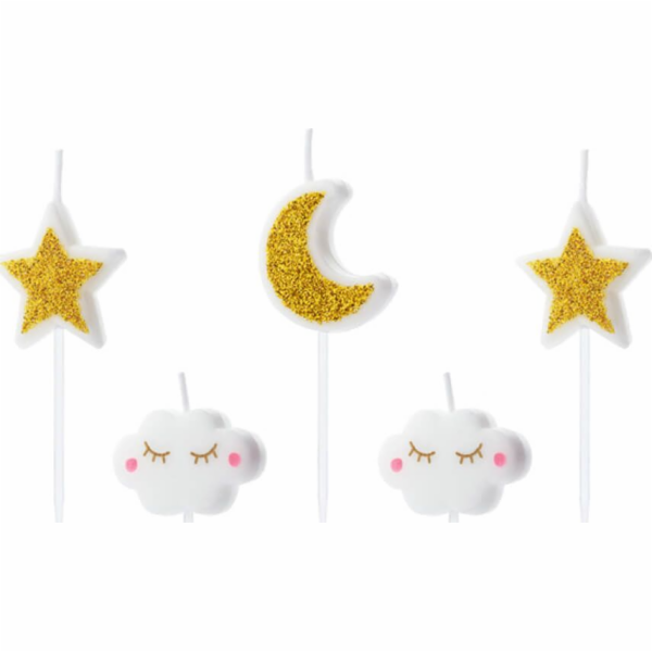 Party Deco svíčky sběrač Little Star - 5 ks univerzální