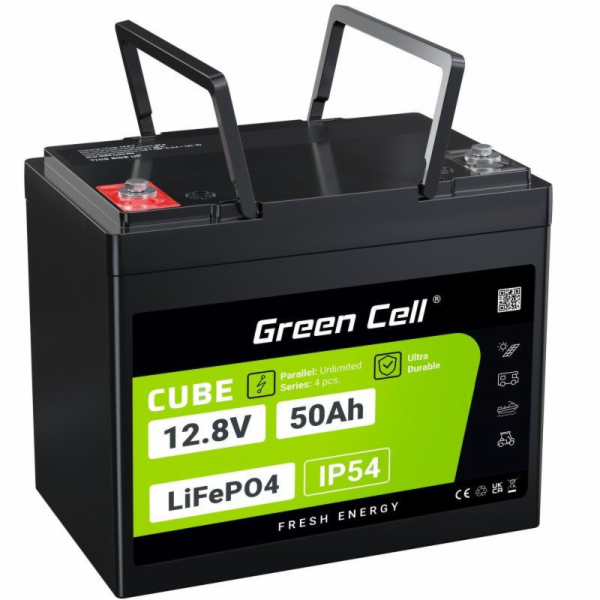 Green Cell CUBE LiFePO4 50Ah 12.8V 640Wh Lithium Iron Pho...