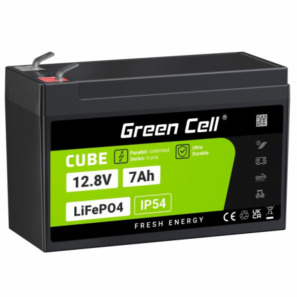 Green Cell CUBE LiFePO4 akumulátor 7Ah 12,8V 89,6Wh lithi...
