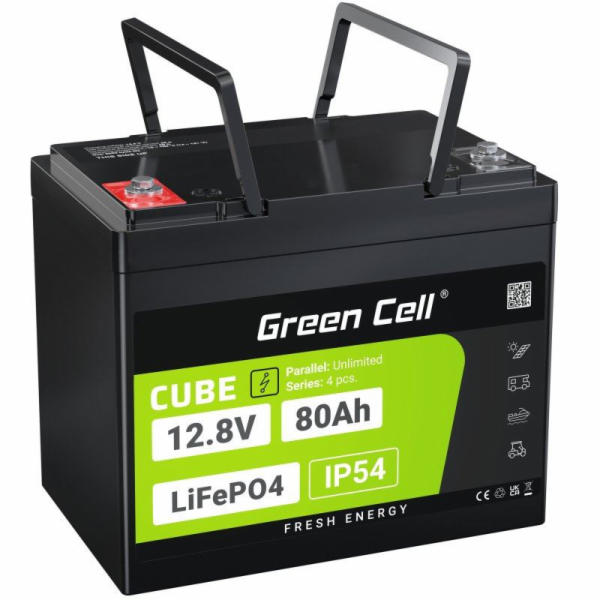 Green Cell Baterie CUBE LiFePO4 80Ah 12,8V 1024Wh lithium...