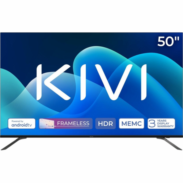 KIVI - 50 , UHD, Google Android TV, Black, 3840x2160, 60 ...