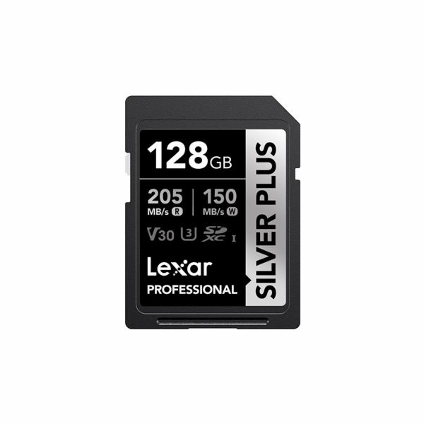 Lexar paměťová karta 128GB Professional SILVER PLUS SDXC™...
