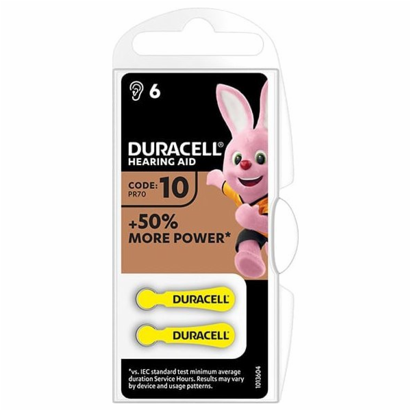 Duracell baterie do naslouchadel HA 10 6ks