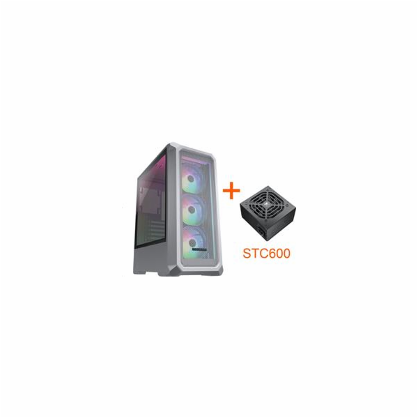COUGAR PC skříň ARCHON 2 Mesh RGB White Mid Tower Mesh Fr...