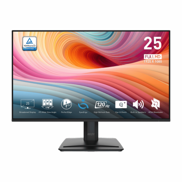 MSI monitor PRO MP251 E2 24,5" IPS/FHD/120Hz/1ms/HDMI/DP/...