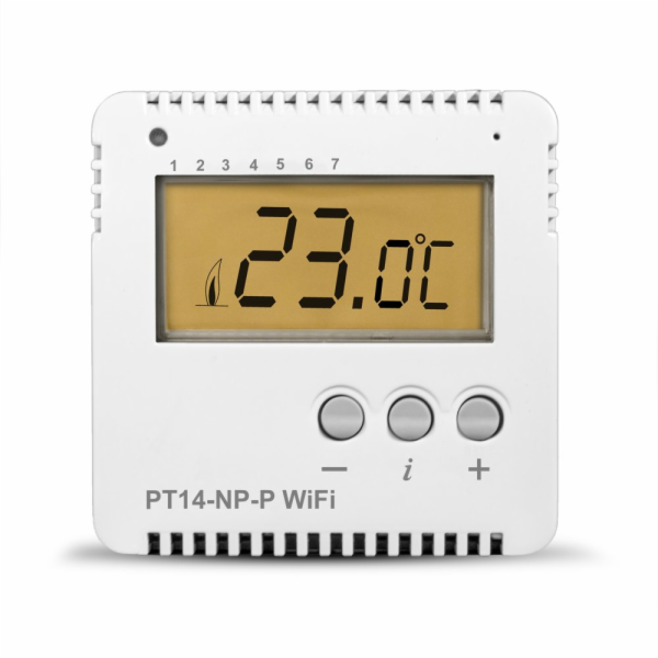 Programovatelný WiFi termostat PT14-NP-P WiFi pro ovládán...