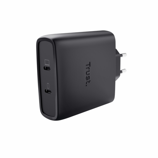 TRUST MAXO 100W 2P USB-C GAN CHARGER BLK