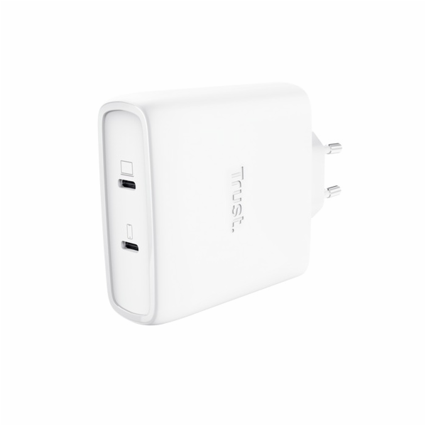 TRUST MAXO 100W 2P USB-C GAN CHARGER WHT