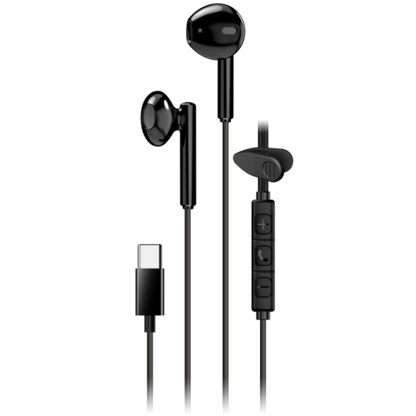 GENIUS headset HS-M366 Black/ černý/ USB-C/ 360°rotační klip