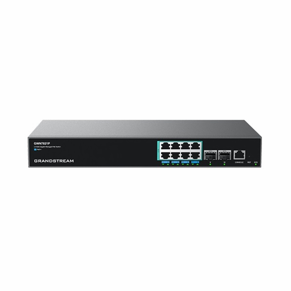 Grandstream GWN7821P managed Network Switch L3, 8x2,5G, S...