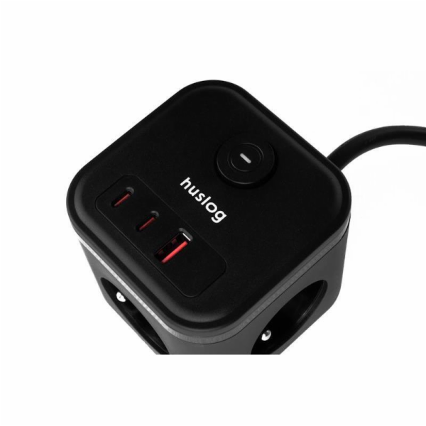 Prodlužovací kabel HUSLOG 20W Black 1,5m