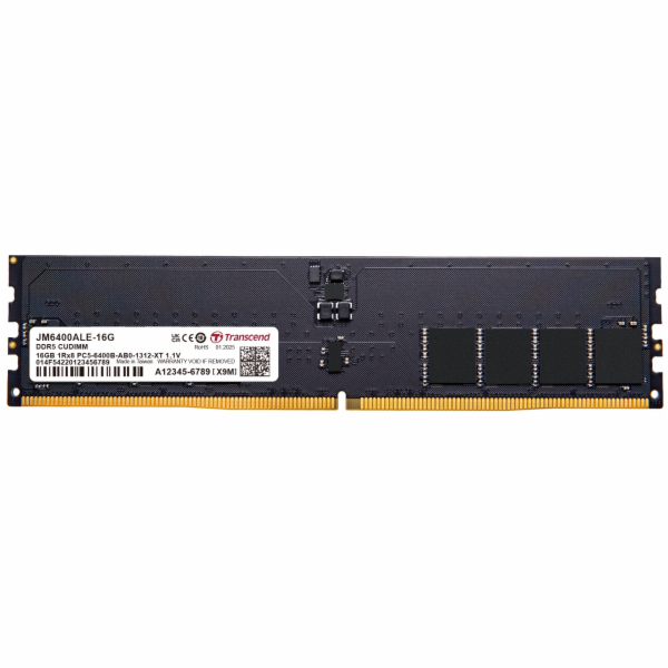 Transcend paměť 16GB JM DDR5 6400 CU-DIMM 1Rx8 2Gx8 CL52 ...