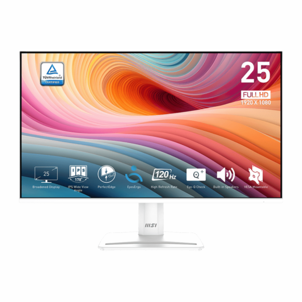 MSI monitor PRO MP251W E2 24,5" IPS/FHD/120Hz/1ms/HDMI/DP...