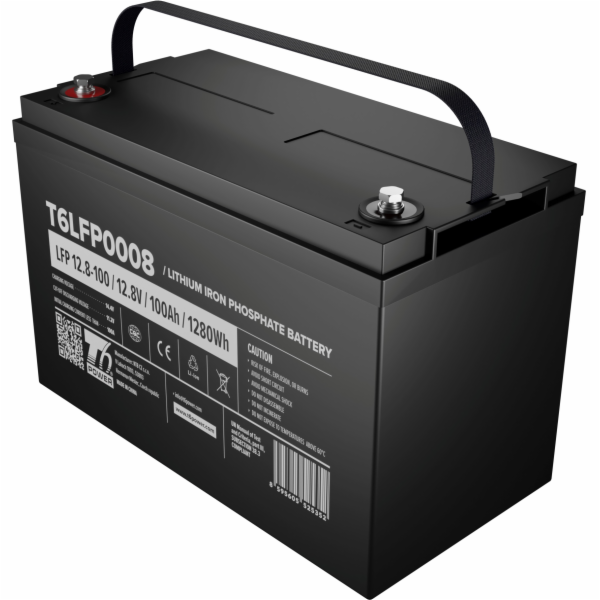 Baterie T6 Power LiFePO4, 12.8V, 100Ah, 1280Wh, Bluetooth...