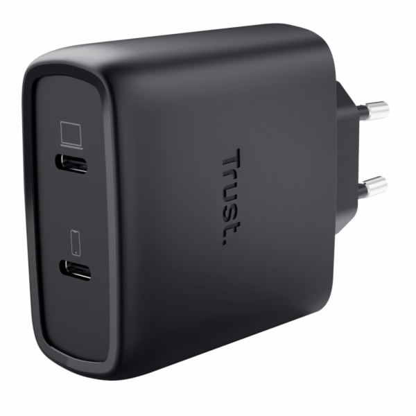 TRUST MAXO 65W 2P USB-C GAN CHARGER WHT