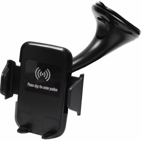 Držák do auta GSM0948 s bezdrátovým nabíjením černý