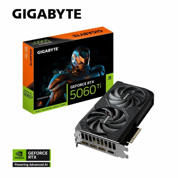 GIGABYTE VGA NVIDIA GeForce RTX 5060 Ti WINDFORCE 16G, 16...