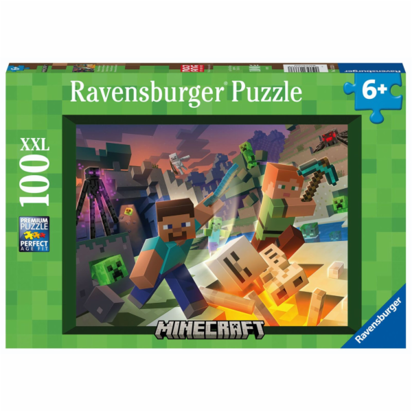 Ravensburger Childrens Puzzle  Minecraft 100 Pieces XXL
