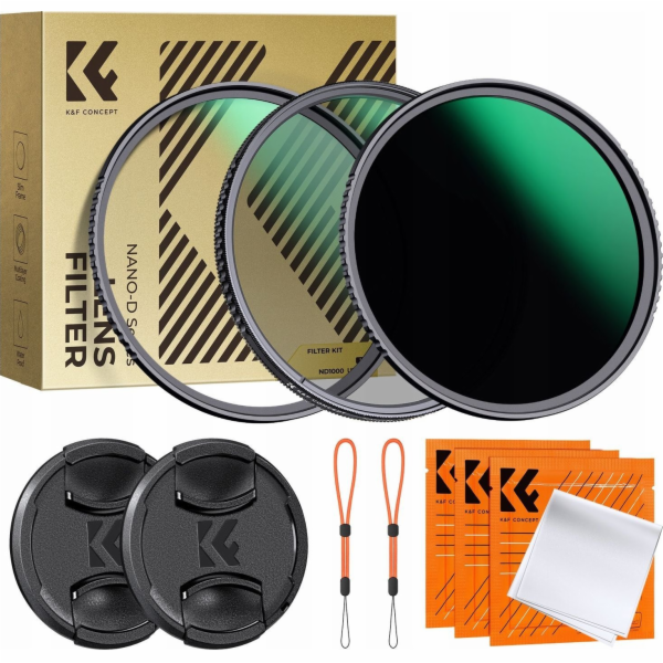Filtr Kf Sada filtrů Nano-d 3v1 UV Cpl Nd1000 K&f 55mm 55...
