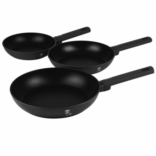 Sada pánví s titanovým povrchem 3 ks Matte Black Collecti...