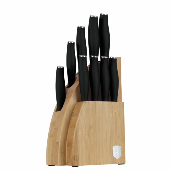 Sada nožů se stojanem BAMBOO 10 ks Matte Black Collection...