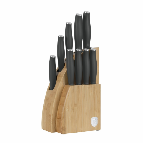 Sada nožů se stojanem BAMBOO 10 ks Antracit Collection BH...