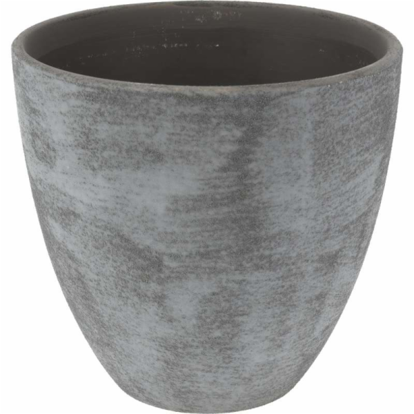 Keramické květináče sada 3 ks šedá KO-066900340