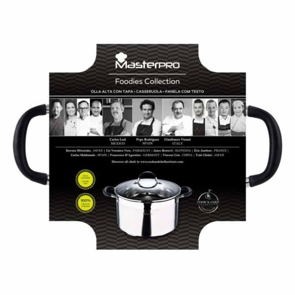 Hrnec s poklicí nerez FOODIES 28 cm 9,5 litru BGMP-1506-BK