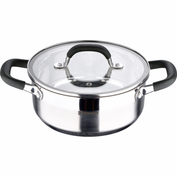 Kastrol s poklicí nerez MIDNIGHT 20 cm 2,3 litru BG-32082-MM