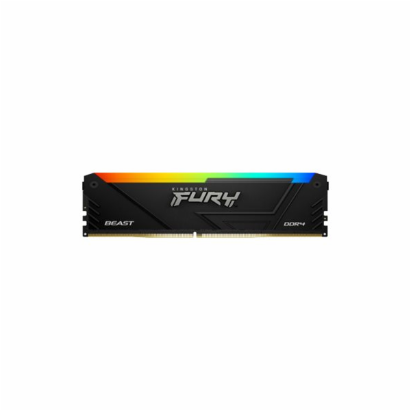 Paměť Kingston Fury Beast RGB, DDR4, 64 GB, 3600 MHz, CL1...