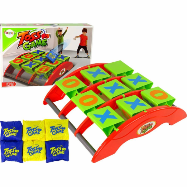 LeanToys Dovednostní hra na házení Tic Tac Toe