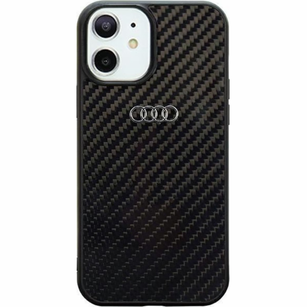 Audi Pouzdro Carbon Fiber pro iPhone 11 / Xr 6.1 černé/če...