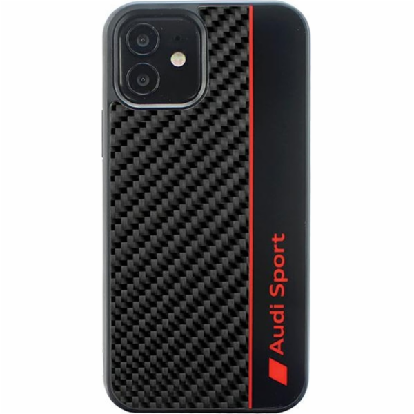 Audi Pouzdro Carbon Fiber pro iPhone 11 / Xr 6.1 černé/če...