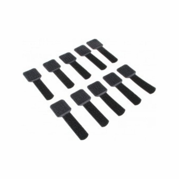 LABEL THE CABLE Organizér na suchý zip, černý, 10 kusů (L...