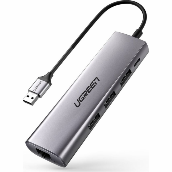 Ugreen USB HUB CM266 1x RJ-45 + 3x USB-A 3.0 (UGR443)