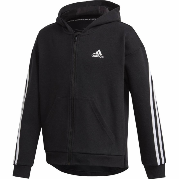 Adidas Mikina s kapucí Adidas 3-Stripes na zip 140