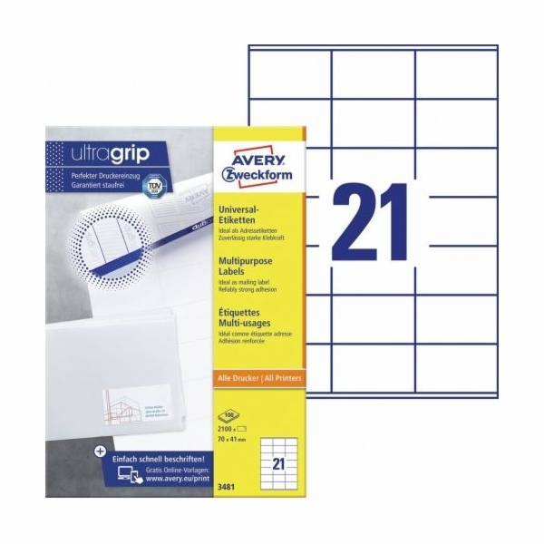 Avery Zweckform Etikety 70x41mm - (3481)