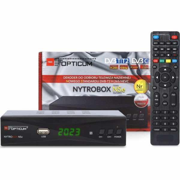 Opticum TV tuner DVB-T2 TUNER OPTICUM NYTROBOX NSe H.265
