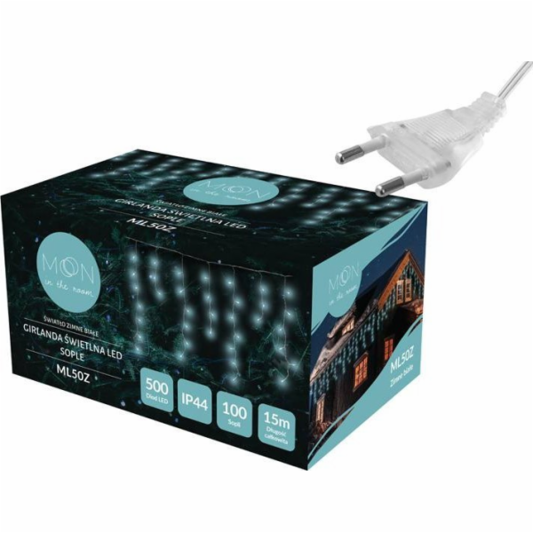 NoName PR Girlanda 100 LED, rampouchy, studené bílé světlo