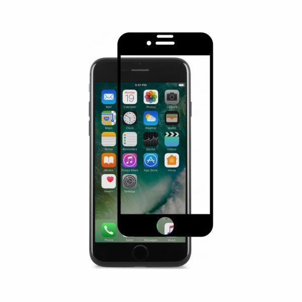 Moshi IonGlass pro iPhone 8/7 Plus - černá (průhledná/les...