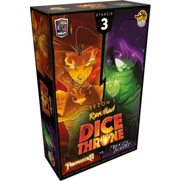 Lucky Duck Dice Throne: Clash 3 - Pyromancer vs. Dark Thief