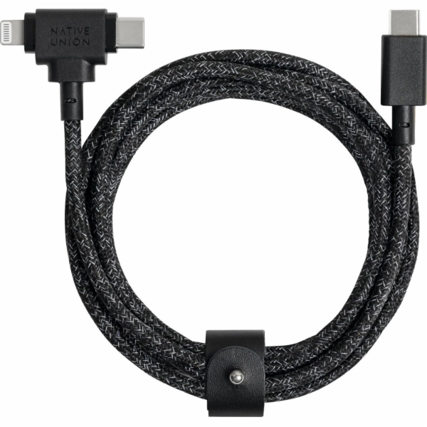 Native Union Kabel USB-C - USB-C + Lightning 1,8 m černý ...