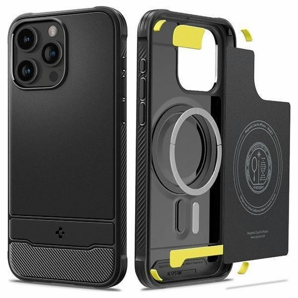 Spigen Rugged Armor MAG pro iPhone 15 Pro 6.1 MagSafe čer...