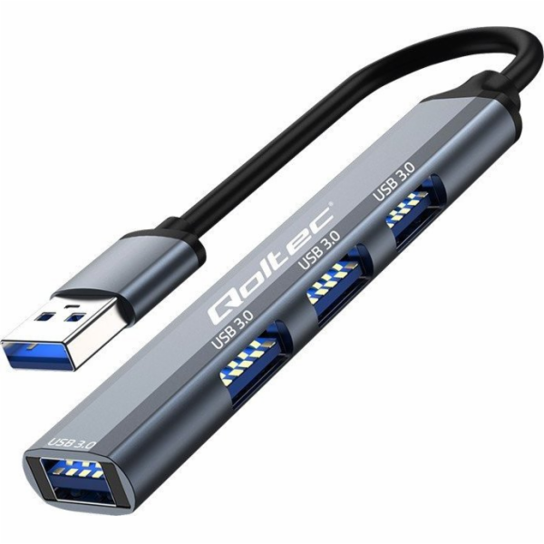 Qoltec Adaptér HUB USB 3.0 4v1 | 4x USB 3.0