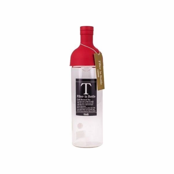 Hario Láhev s sítkem červená 750 ml