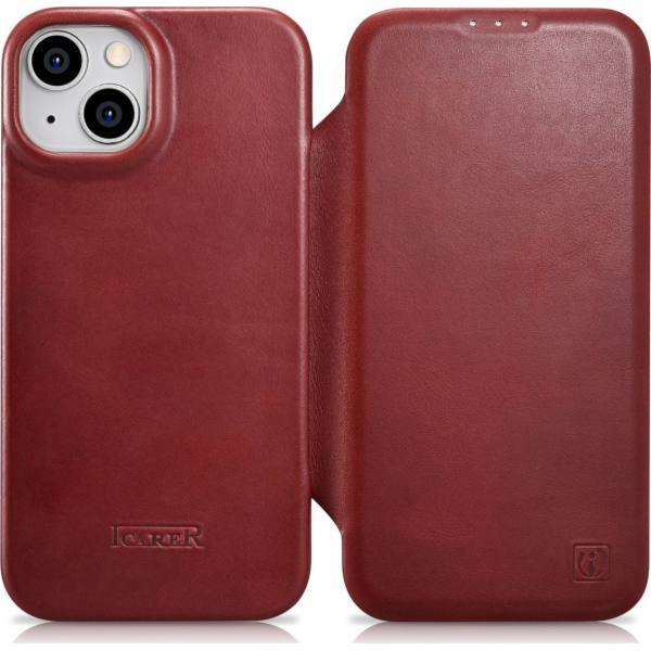 iCarer iCarer CE Oil Wax Premium Leather Folio Case iPhon...